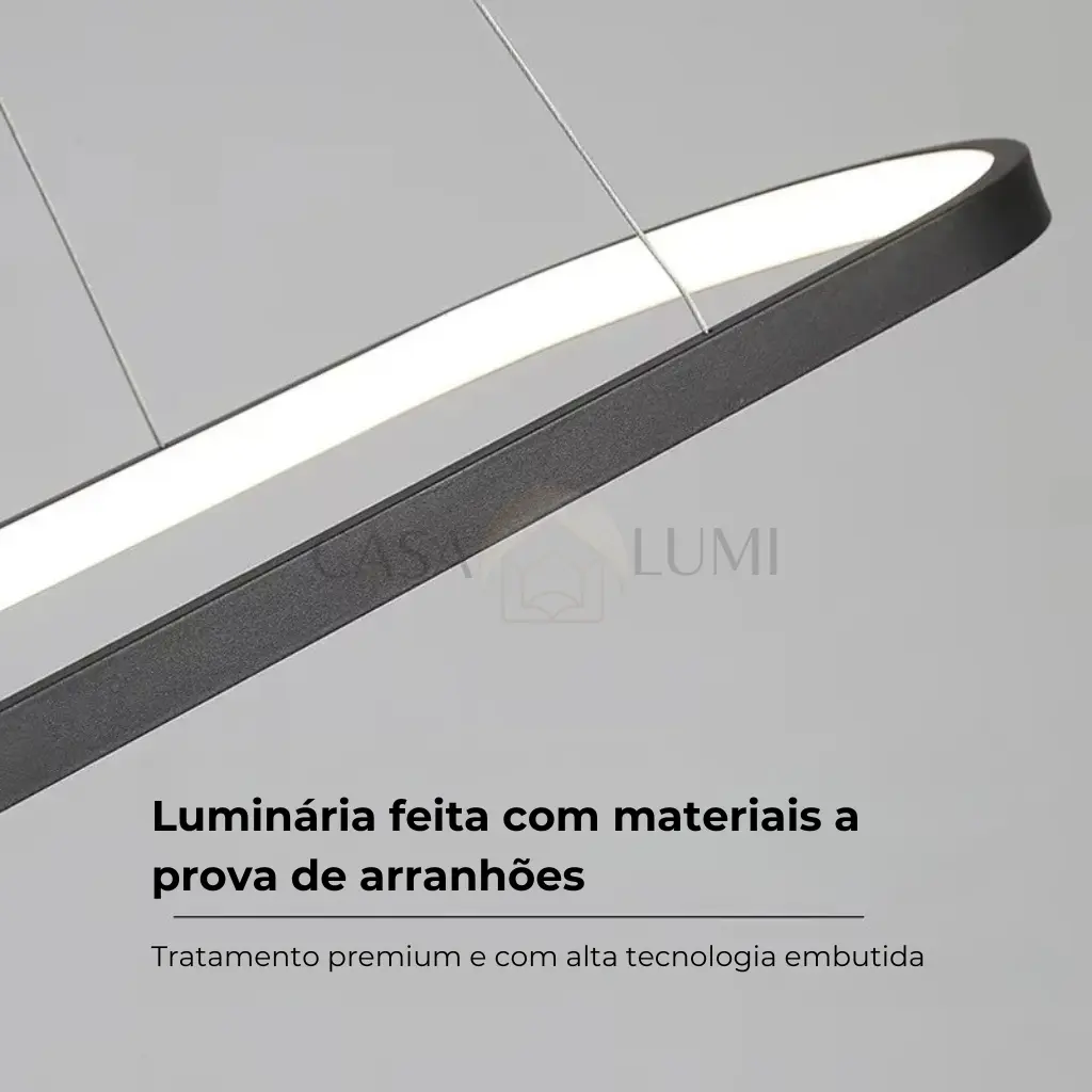 Luminária de Teto Pendente com Regulagem de Altura Stone